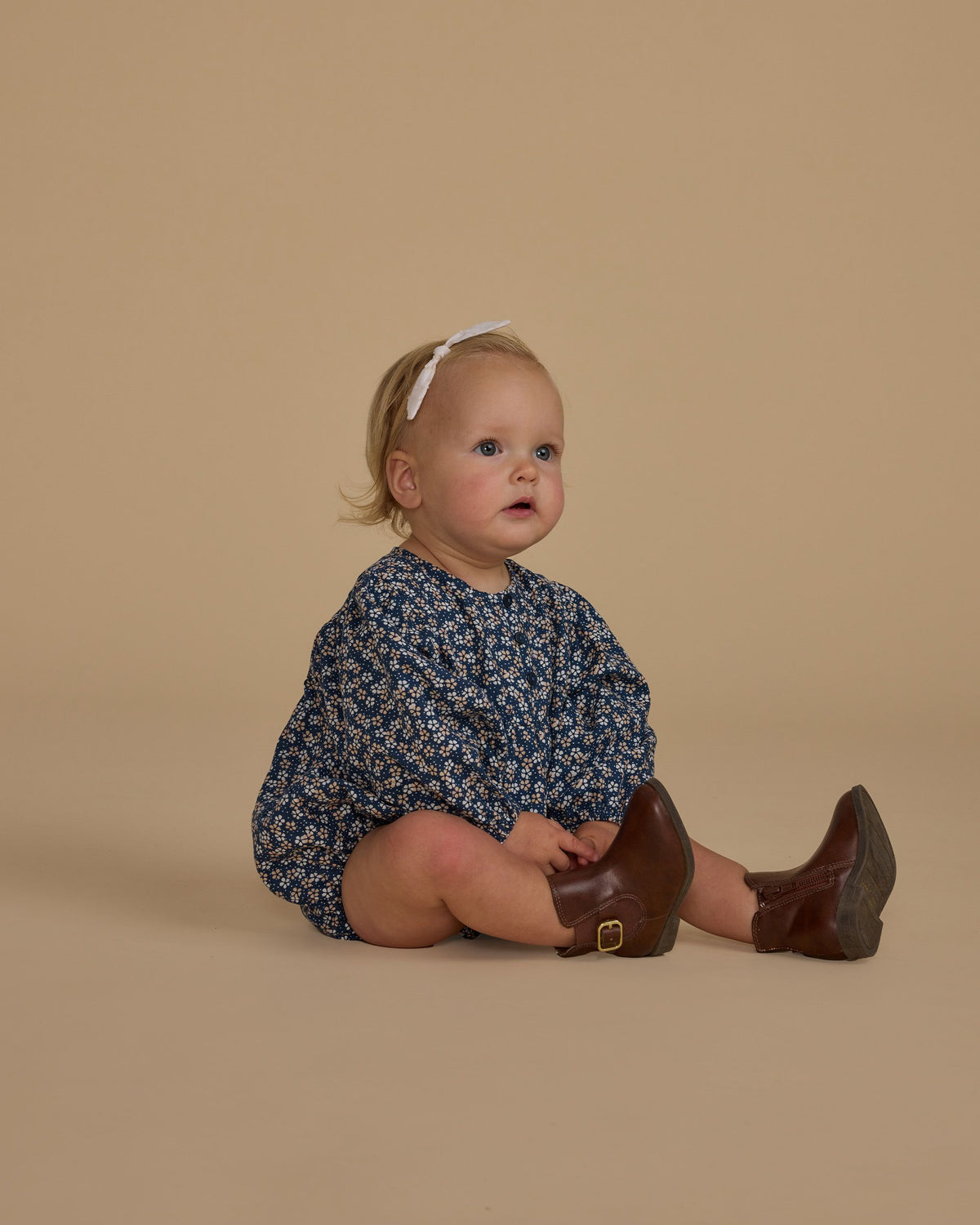 Blue Floral Gwen Romper