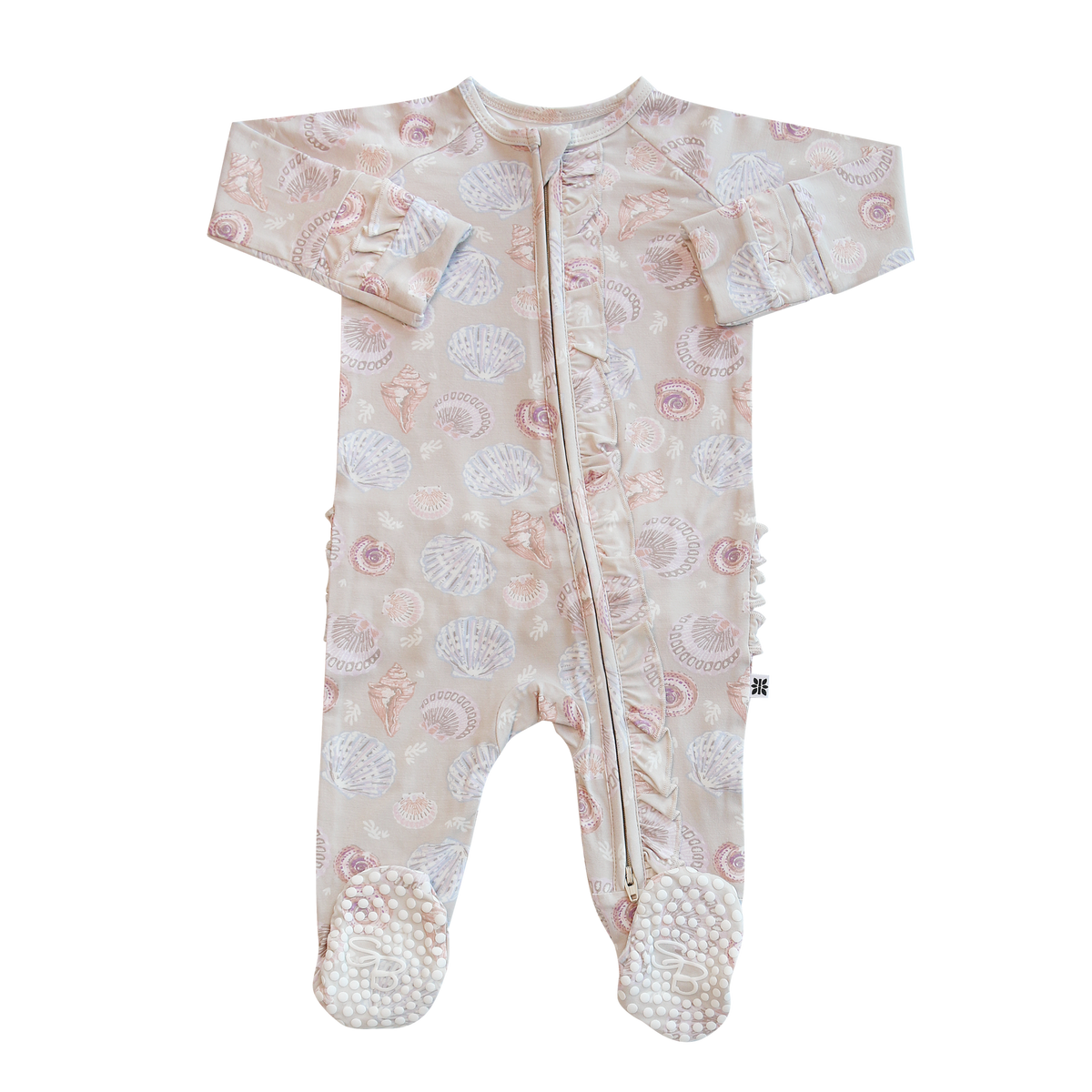 Sandy Beach Bamboo Ruffle Sleeper