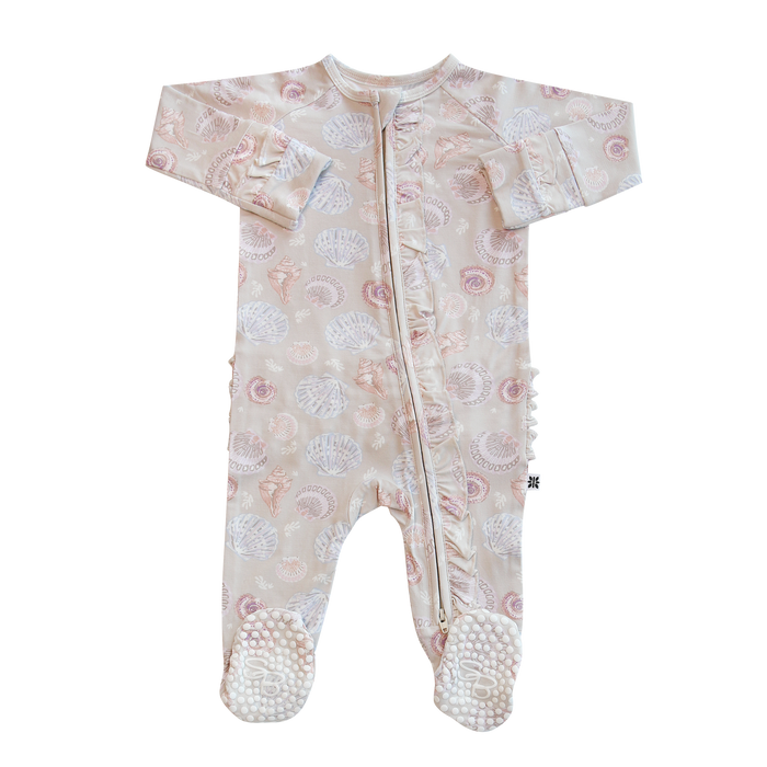 Sandy Beach Bamboo Ruffle Sleeper