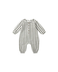 Forest Check Woven Jumpsuit