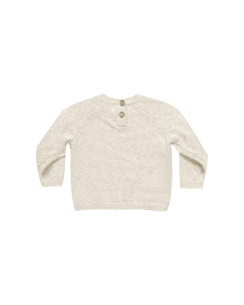 Speckled Natural Knit Sweater