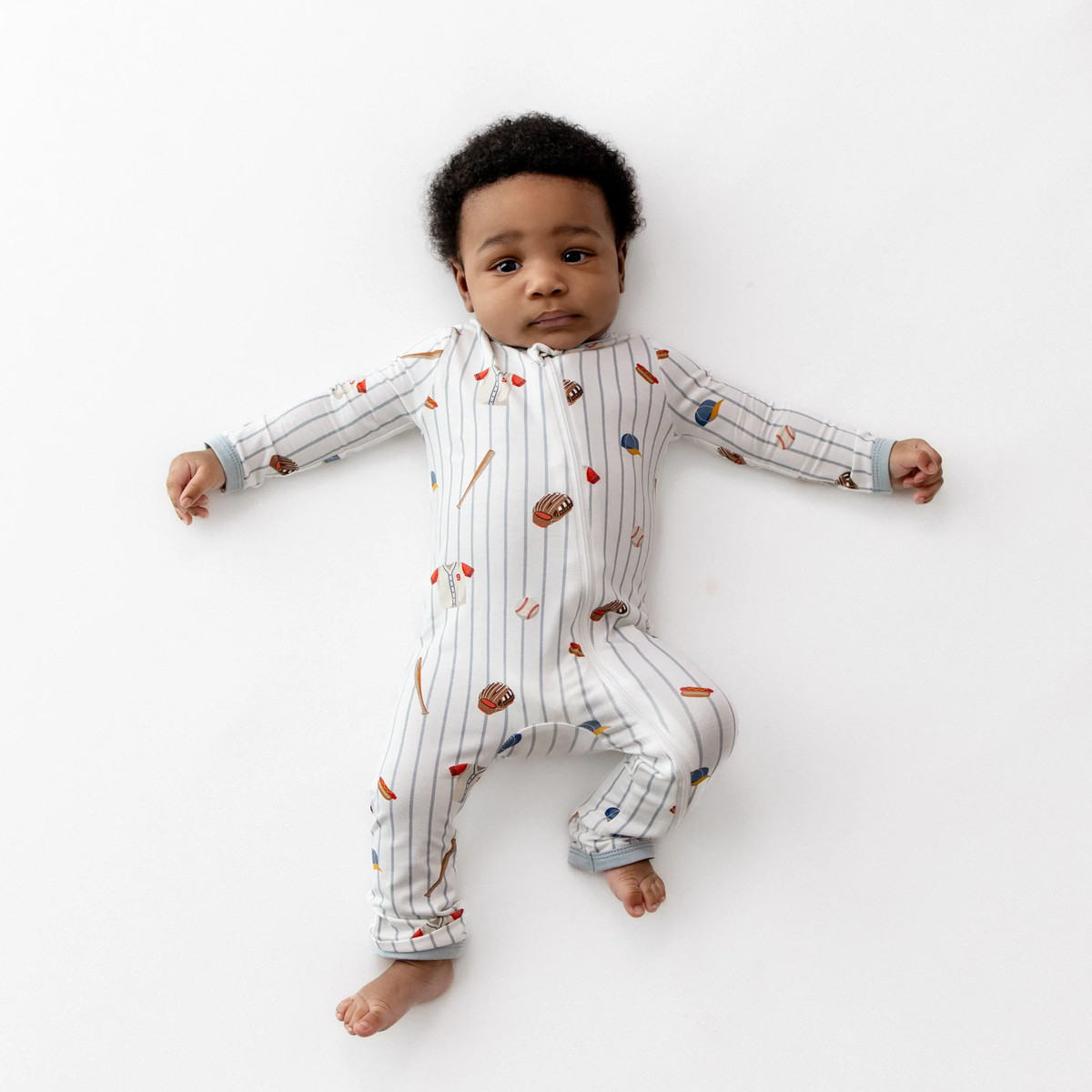 Home Run Bamboo Zippered Romper