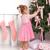 Nutcracker Long Sleeve Tutu Dress