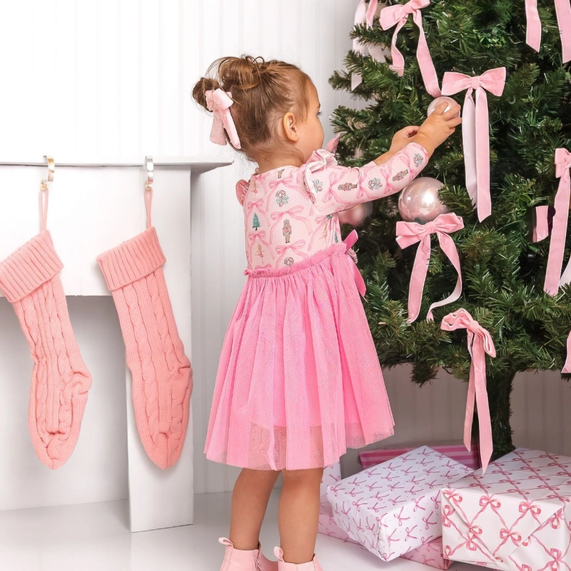 Nutcracker Long Sleeve Tutu Dress