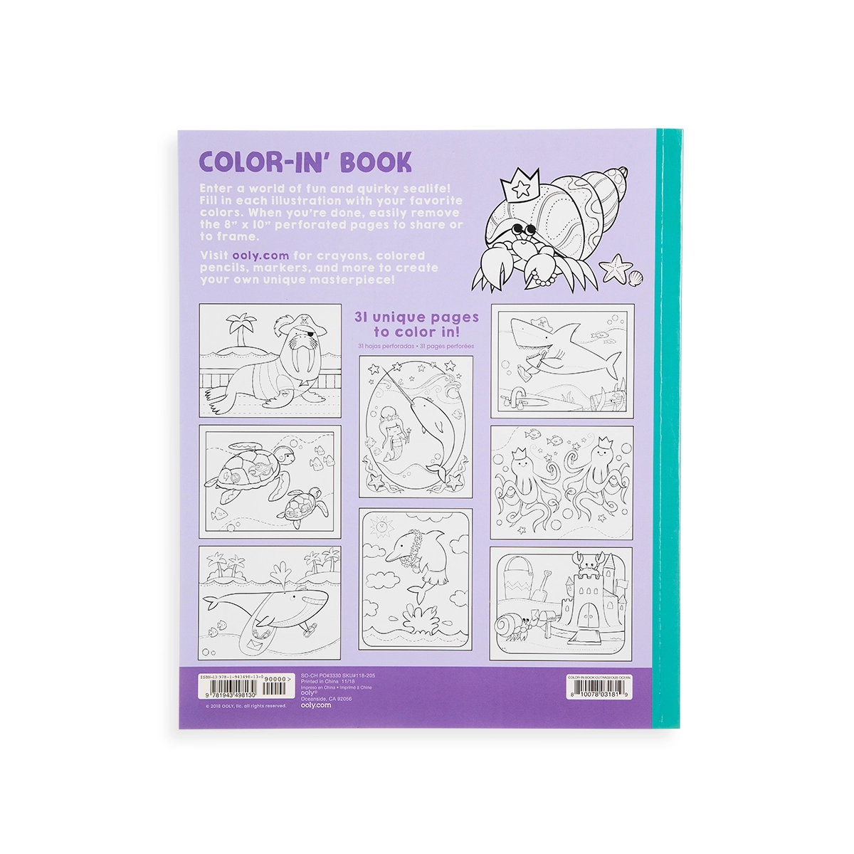 Outrageous Ocean Color-in Book