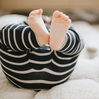 Navy Striped Modal Ribbed Sleeper