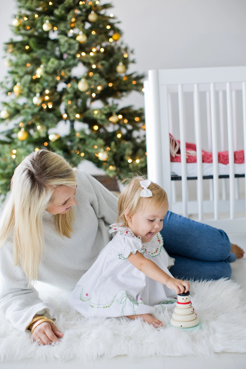Wooden Snowman Stacking Toy