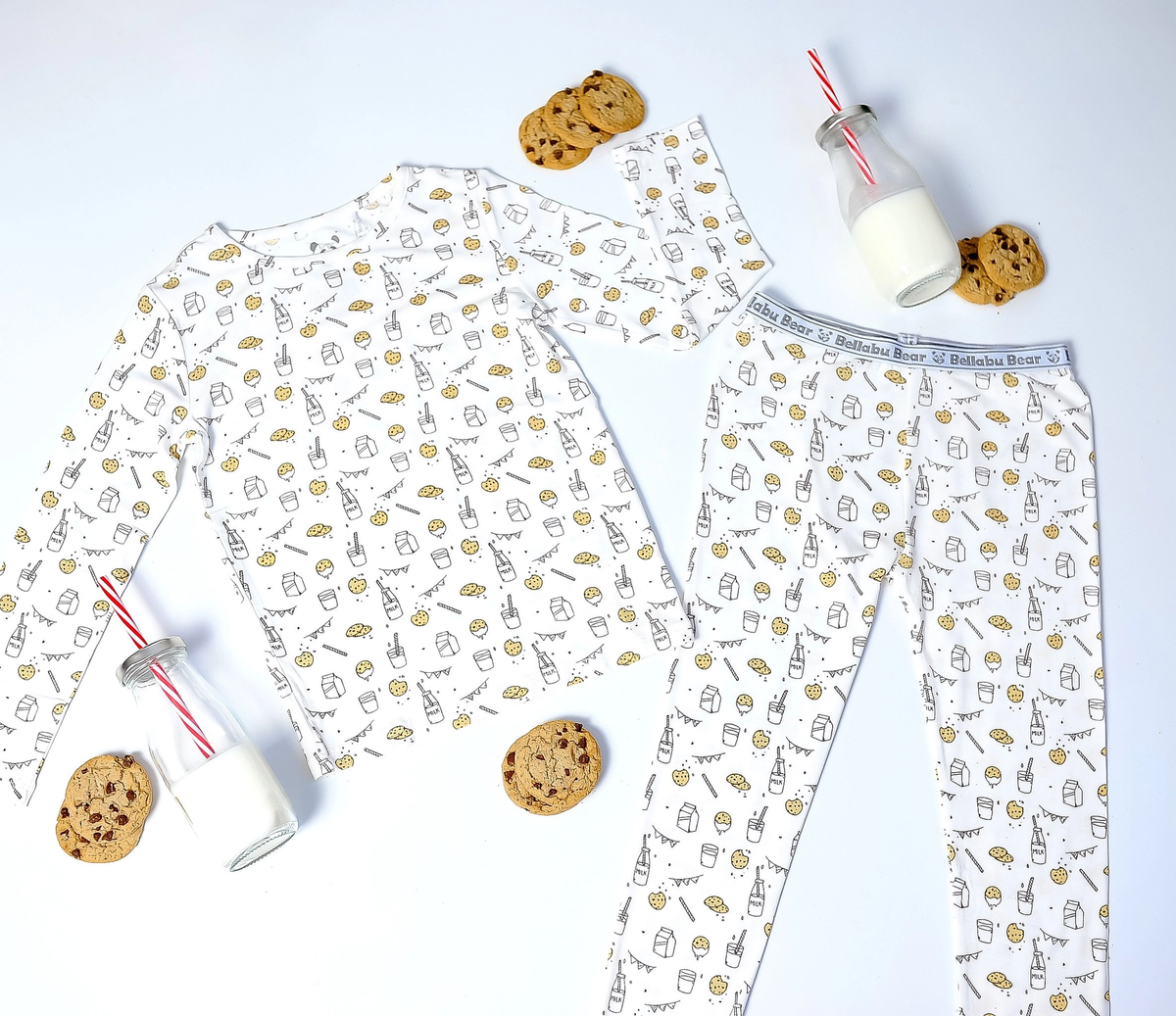 Milk and Cookies Bamboo Pajama Set
