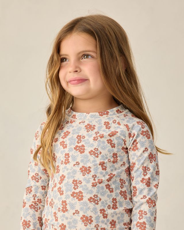 Americana Floral Maryn Rashguard Set