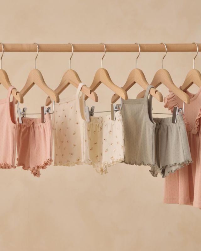 Sage Pointelle Tank + Shortie Set