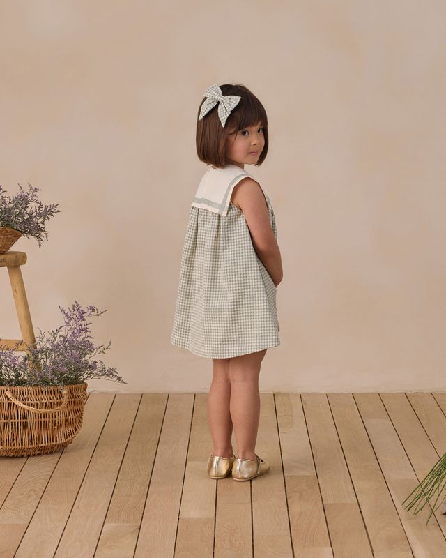 Eucalyptus Check Daisy Dress