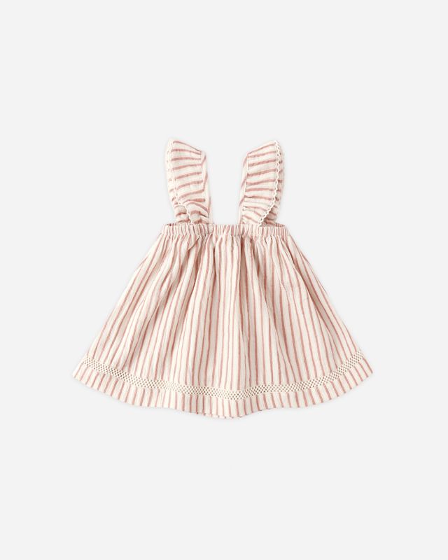 Vintage Stripe Ruffle Tank Dress