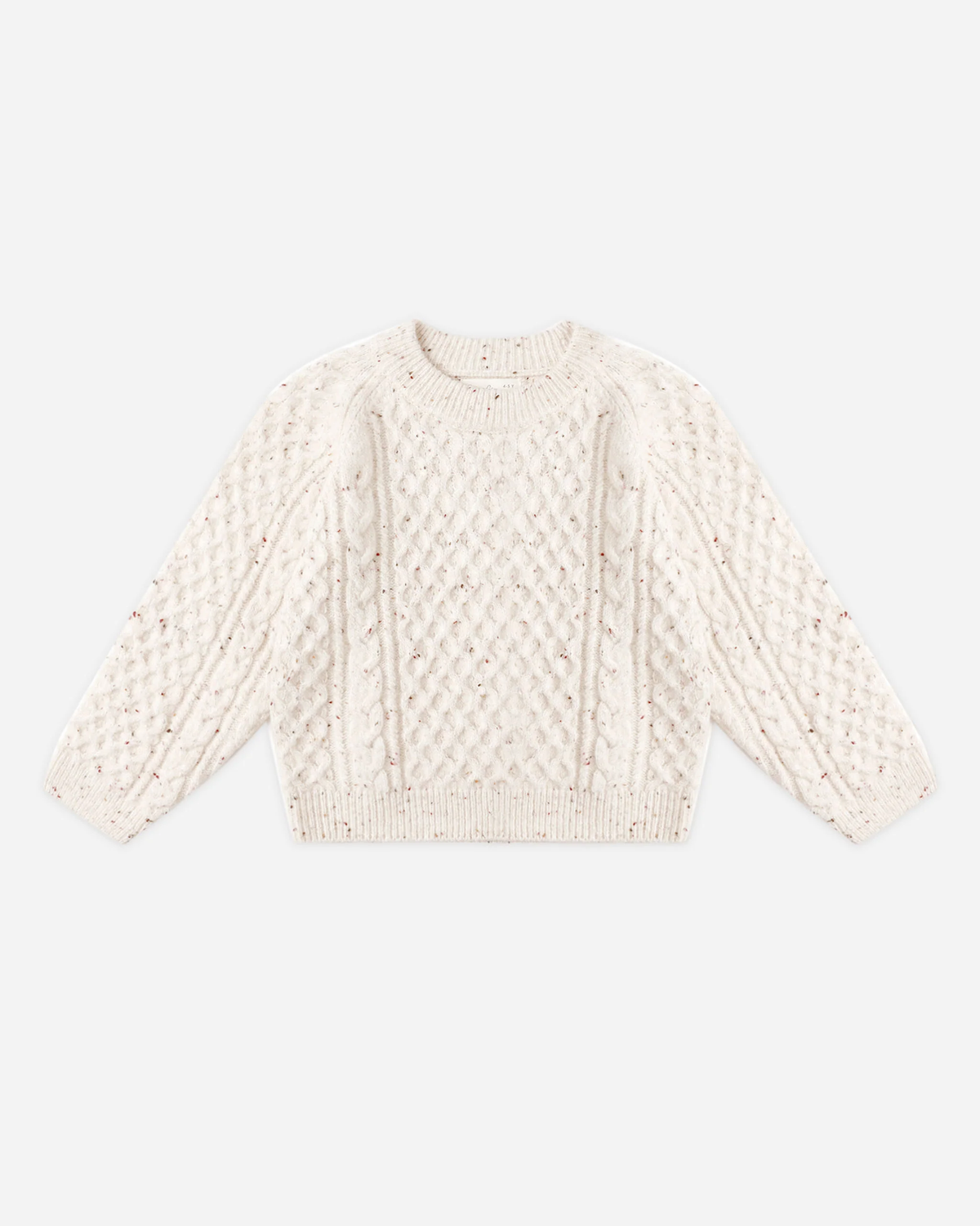Speckled Cable Knit Sweater
