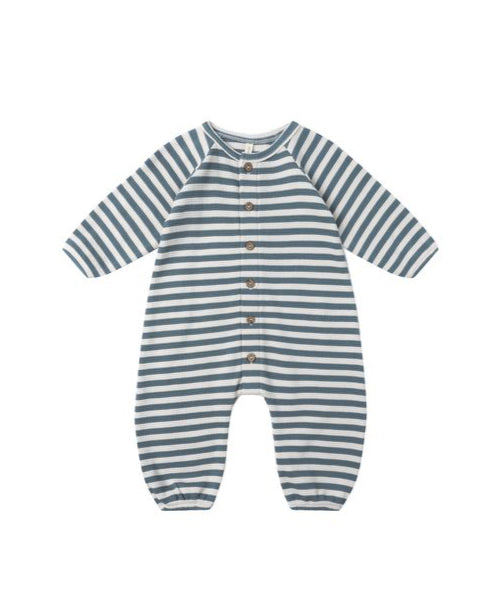 Ocean Stripe Waffle Jumpsuit