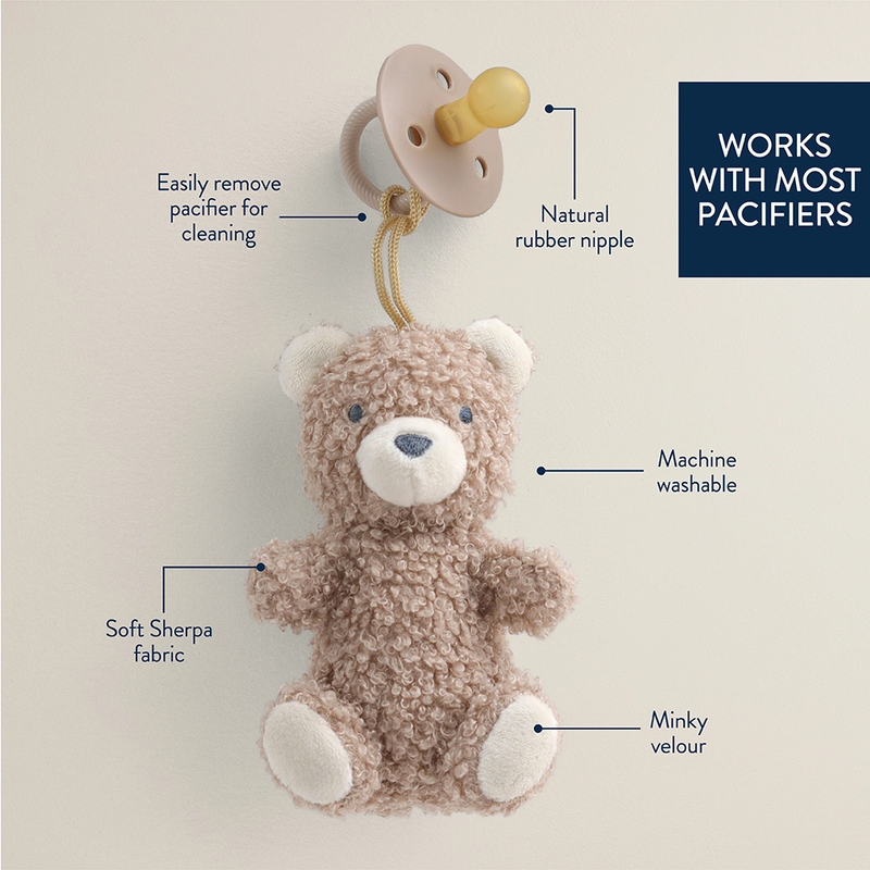 Teddy Bear Plush Pacifier