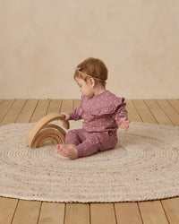 Polka Dot Ruffle Sweatshirt