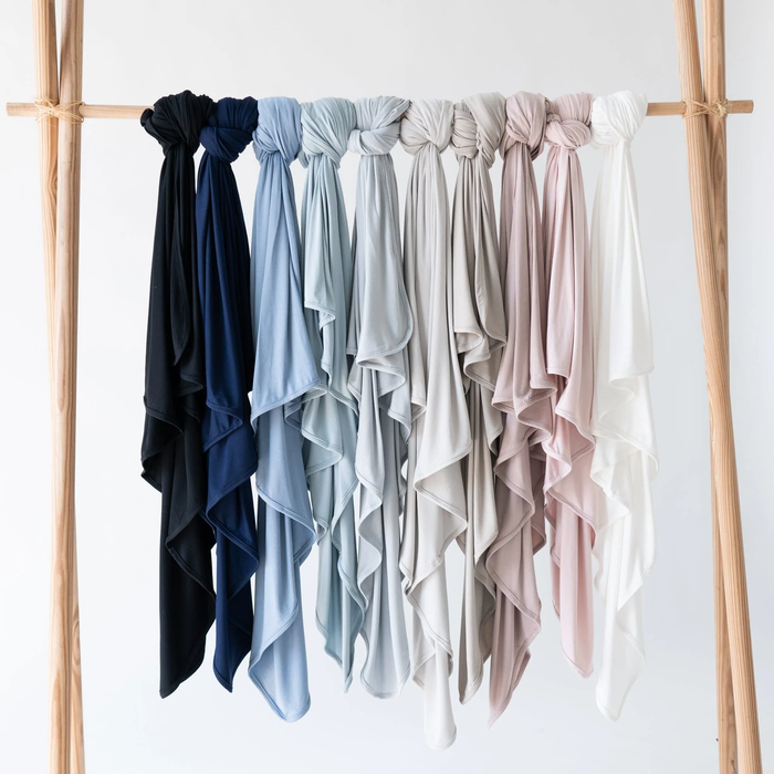 Slate Bamboo Swaddle Blanket