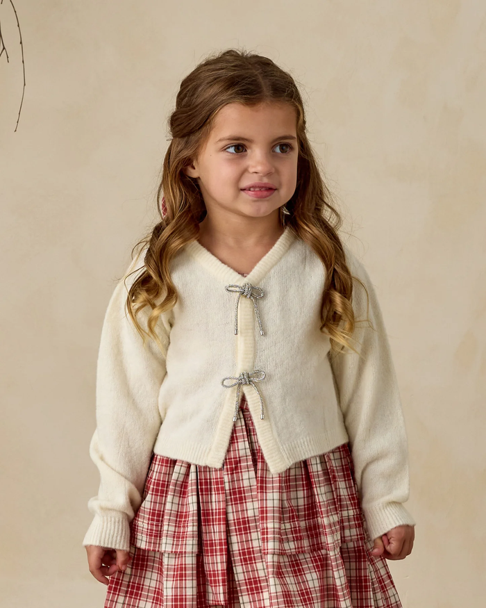 Ivory Bow Cardigan