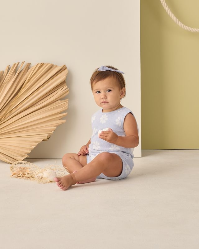 Periwinkle Daisy Cinch Playsuit