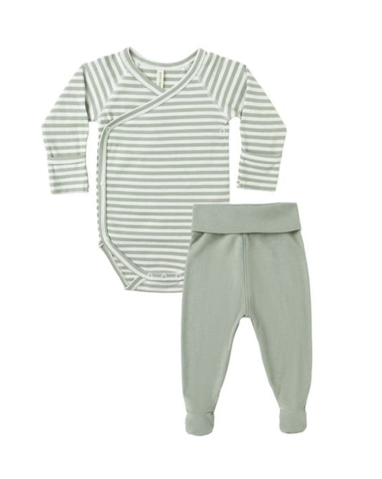 Fern Stripe Bodysuit + Pant Set