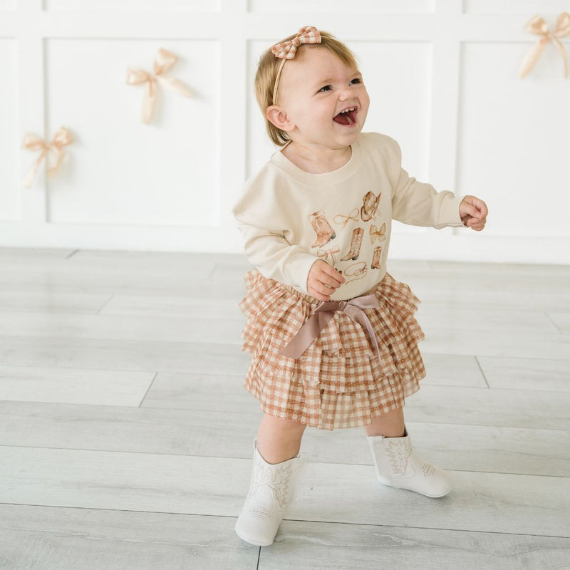 Gingham Tulle Tiered Tutu