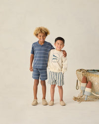 Navy Stripe Chandler Knit Short