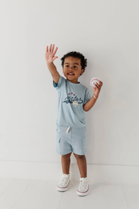 Sky Blue Cargo Shorts