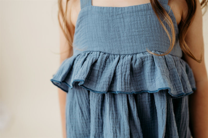 Dusty Blue Tank Dress