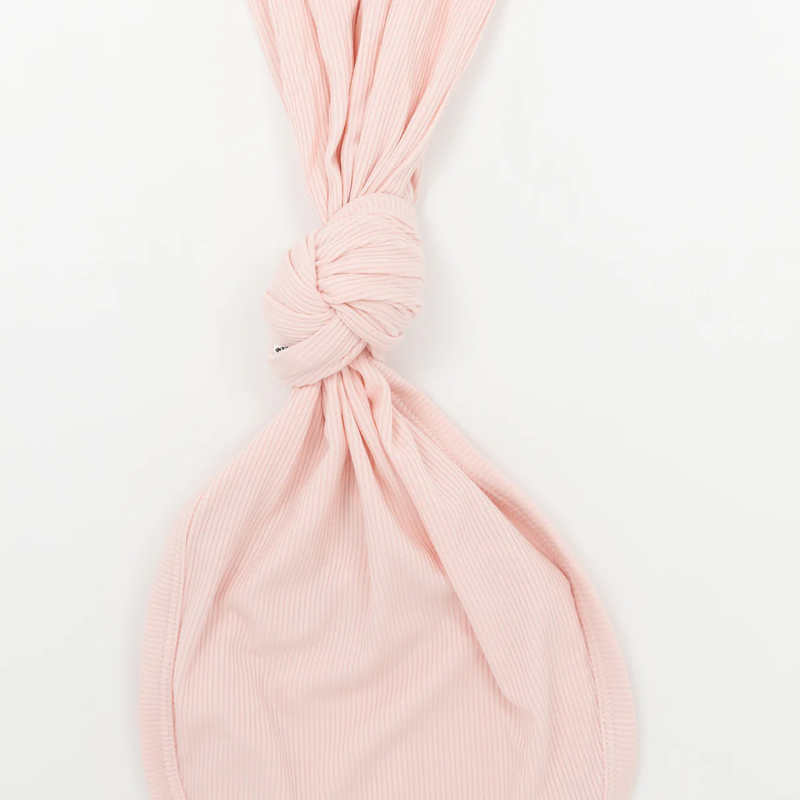 Ballet Pink Ribbed Bamboo Knot Gown