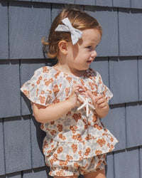 Americana Floral Butterfly Top + Bloomer Set