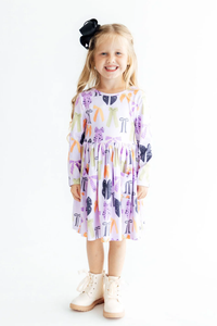 Tied with a Boo Pocket Twirl Dress