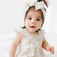 Whimsical Floral Bamboo Bow