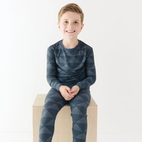 Triangles Small Ribbed Pajama Set