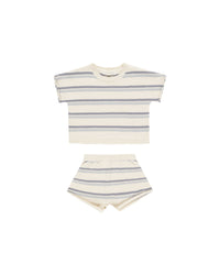 Blue Stripe Summer Knit Set