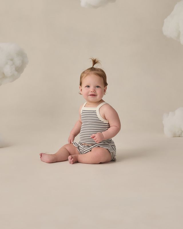 Ocean Stripe Evie Tank + Shortie Set