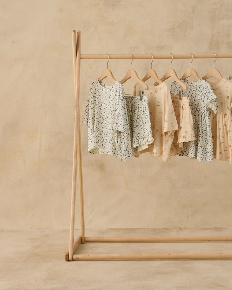 Blue Ditsy Modal Mosie Set