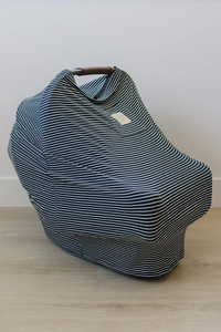 Navy Stripes Bamboo Multi-Use Cover