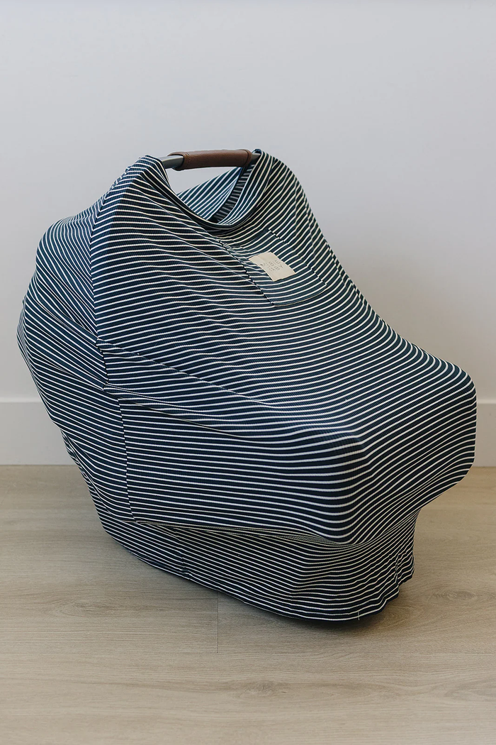 Navy Stripes Bamboo Multi-Use Cover