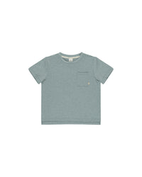 Heathered Ocean Cove Pocket Tee