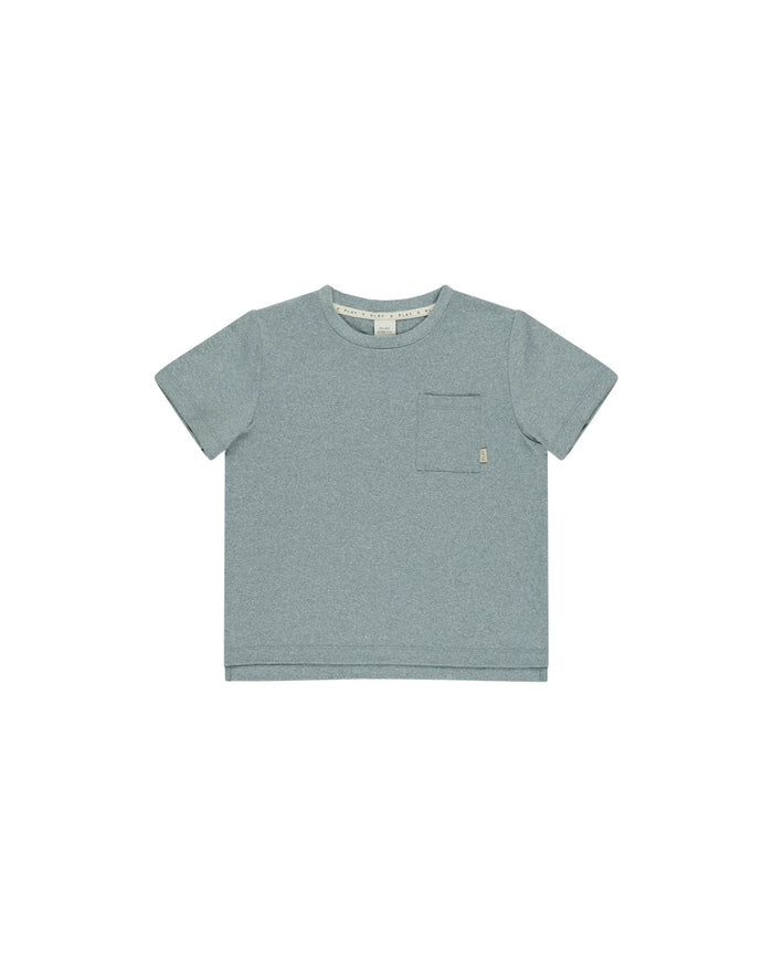 Heathered Ocean Cove Pocket Tee