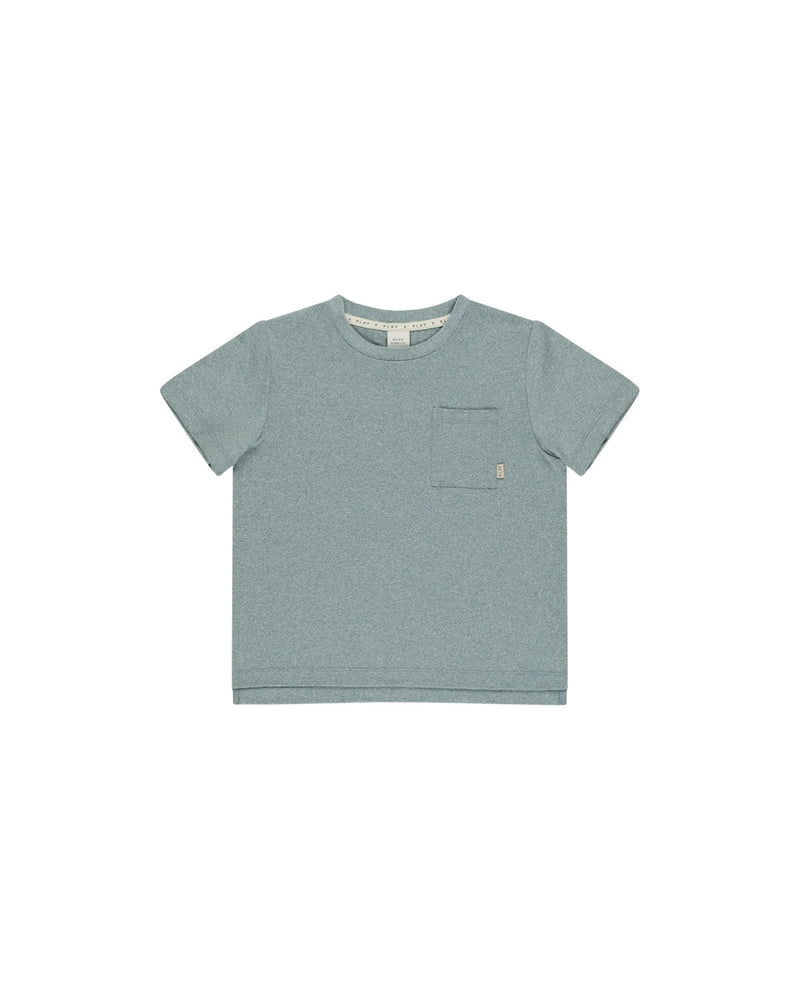 Heathered Ocean Cove Pocket Tee