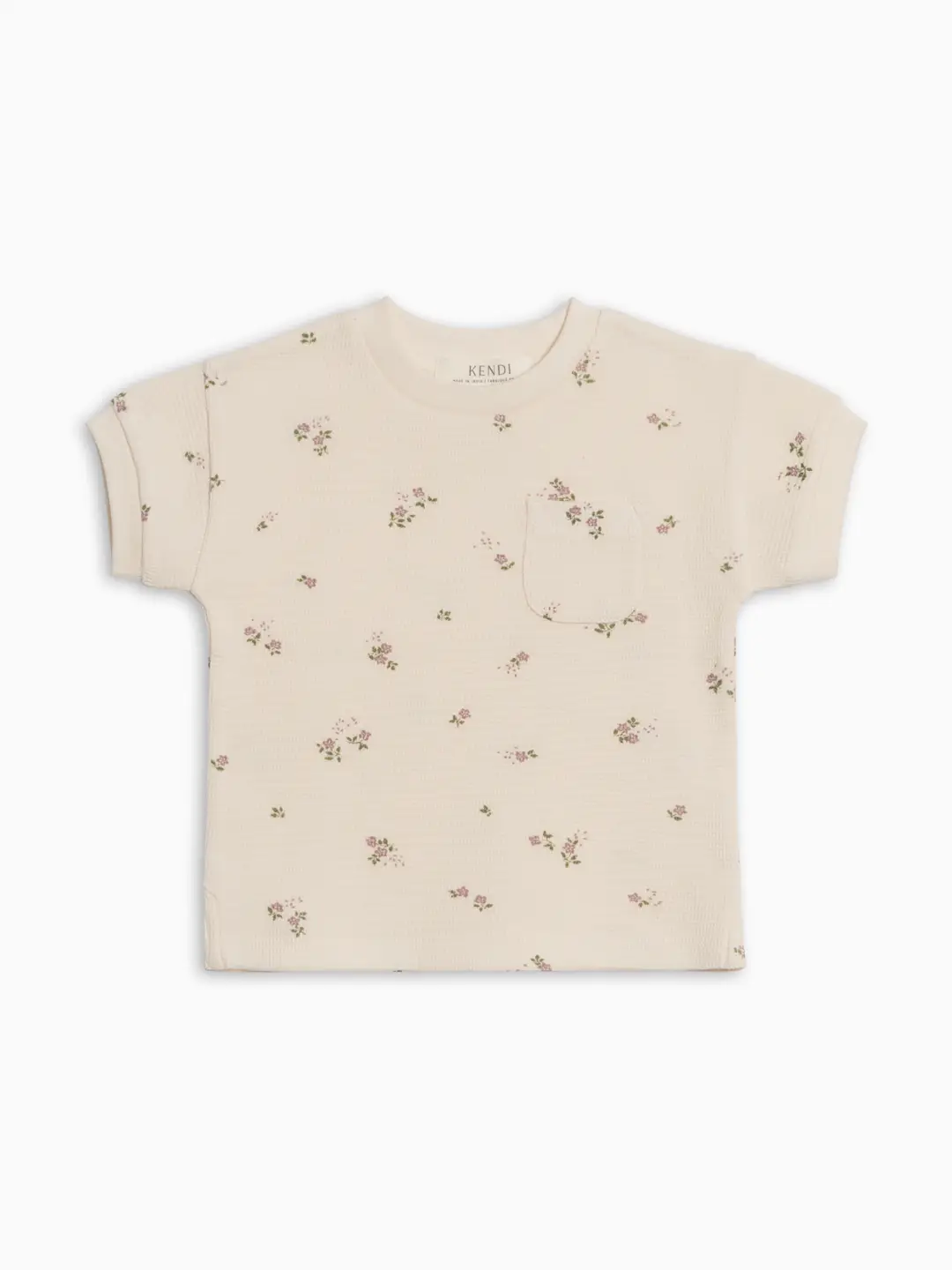 Sylva Floral Waffle Pocket Tee