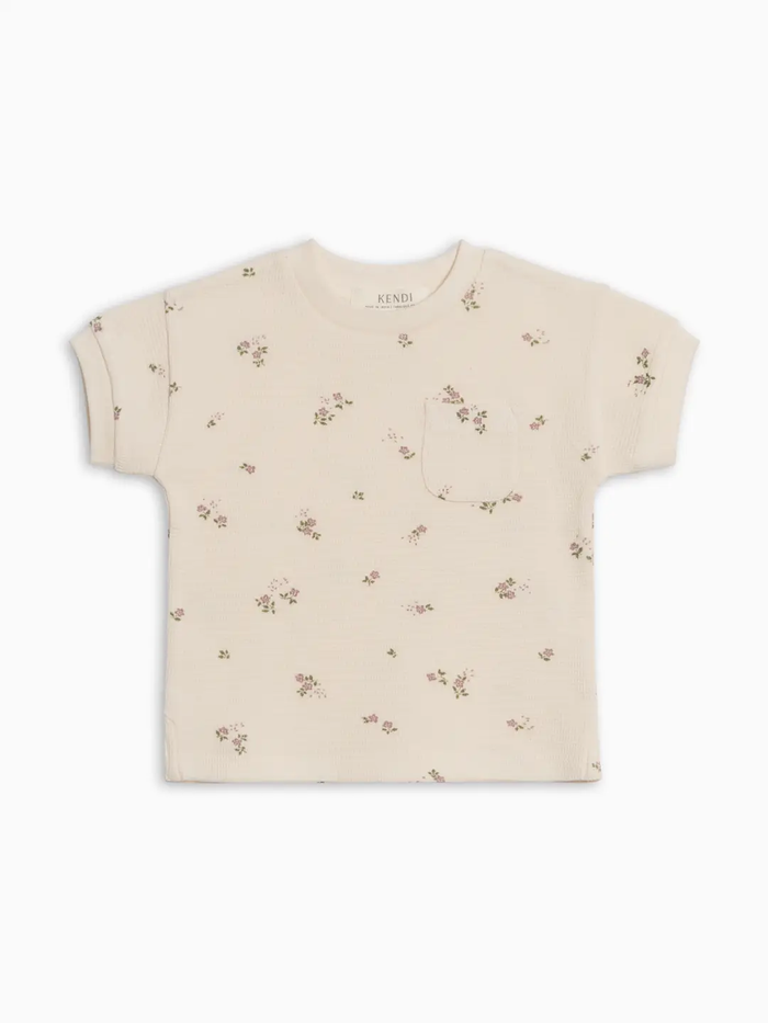 Sylva Floral Waffle Pocket Tee