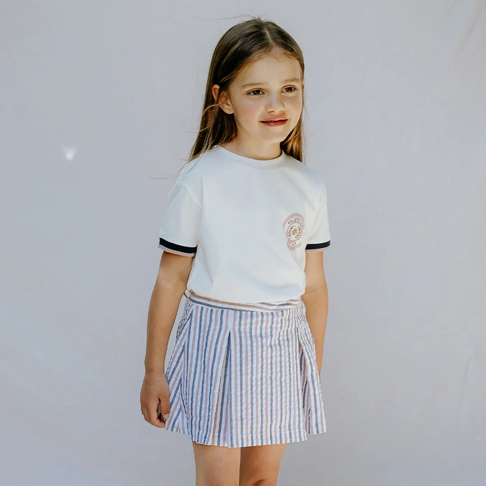 Striped Seersucker Skort