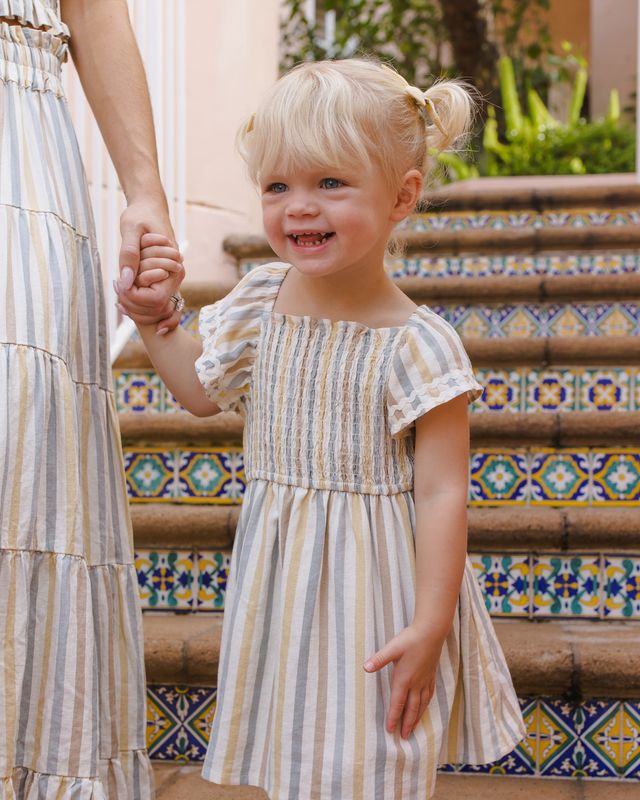 Valencia Stripe Lindsay Dress