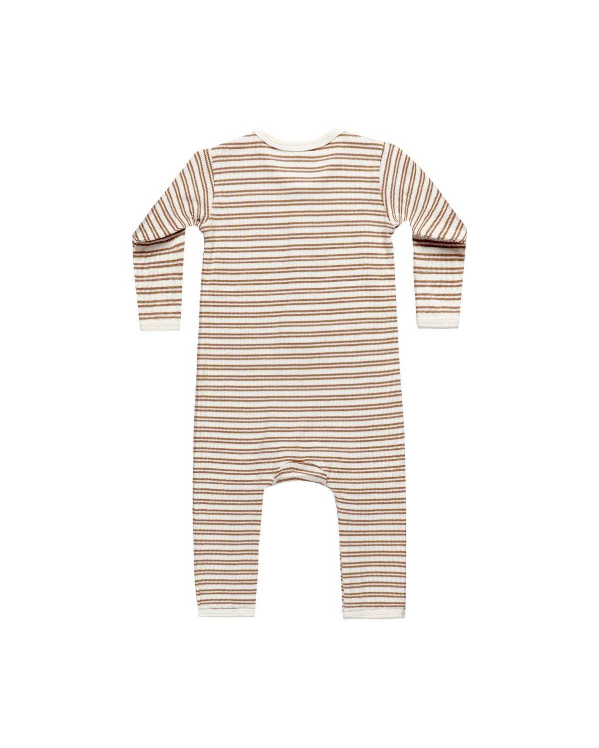 Golden Stripe Ribbed Baby Jumpsuit