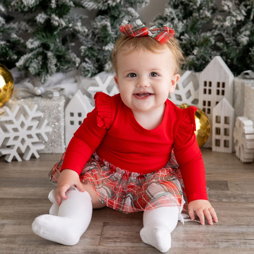 Holiday Plaid Bow