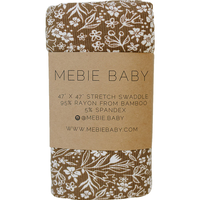 Brown Floral Bamboo Swaddle