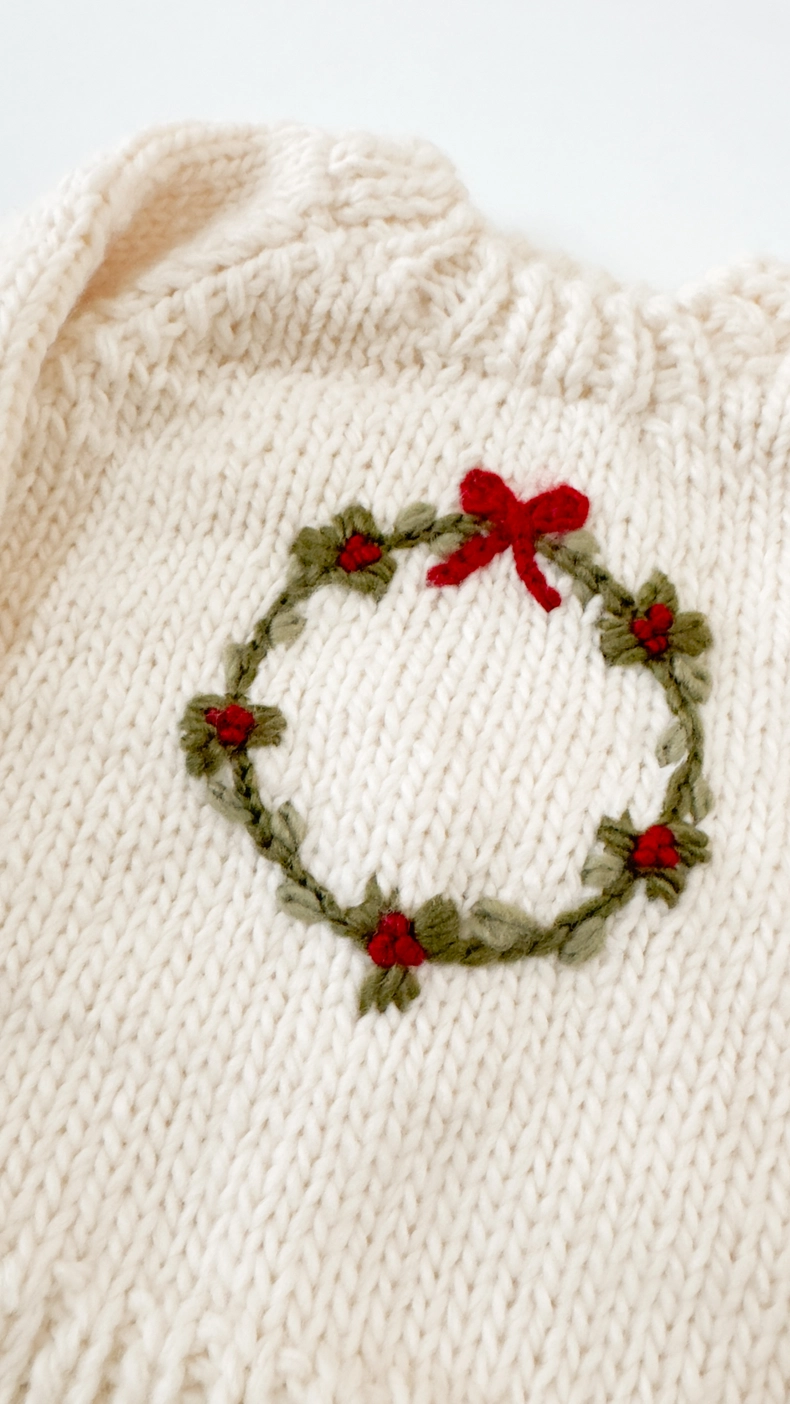 Wreath Knitted Sweater