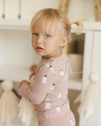 Pink Ghost Bamboo Pajama Set